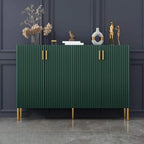 Buffet en bois glamour avec étagères et placards