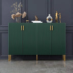 Buffet en bois glamour avec étagères et placards