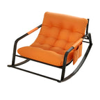 Fauteuil à bascule moderne 2 places rembourré avec accoudoirs droits