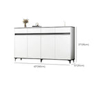 Meuble de cuisine minimaliste en bois blanc avec portes