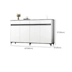 Meuble de cuisine minimaliste en bois blanc avec portes