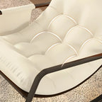 Fauteuil à bascule moderne 2 places rembourré avec accoudoirs droits