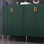 Buffet en bois glamour avec étagères et placards