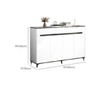 Meuble de cuisine minimaliste en bois blanc avec portes