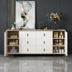 Meuble de salon glamour en bois avec plusieurs tiroirs