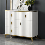Meuble de salon glamour en bois avec plusieurs tiroirs