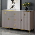 Meuble de salon glamour en bois avec plusieurs tiroirs