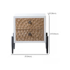 Meuble rectangulaire rustique autoportant en bois blanc et base en fer