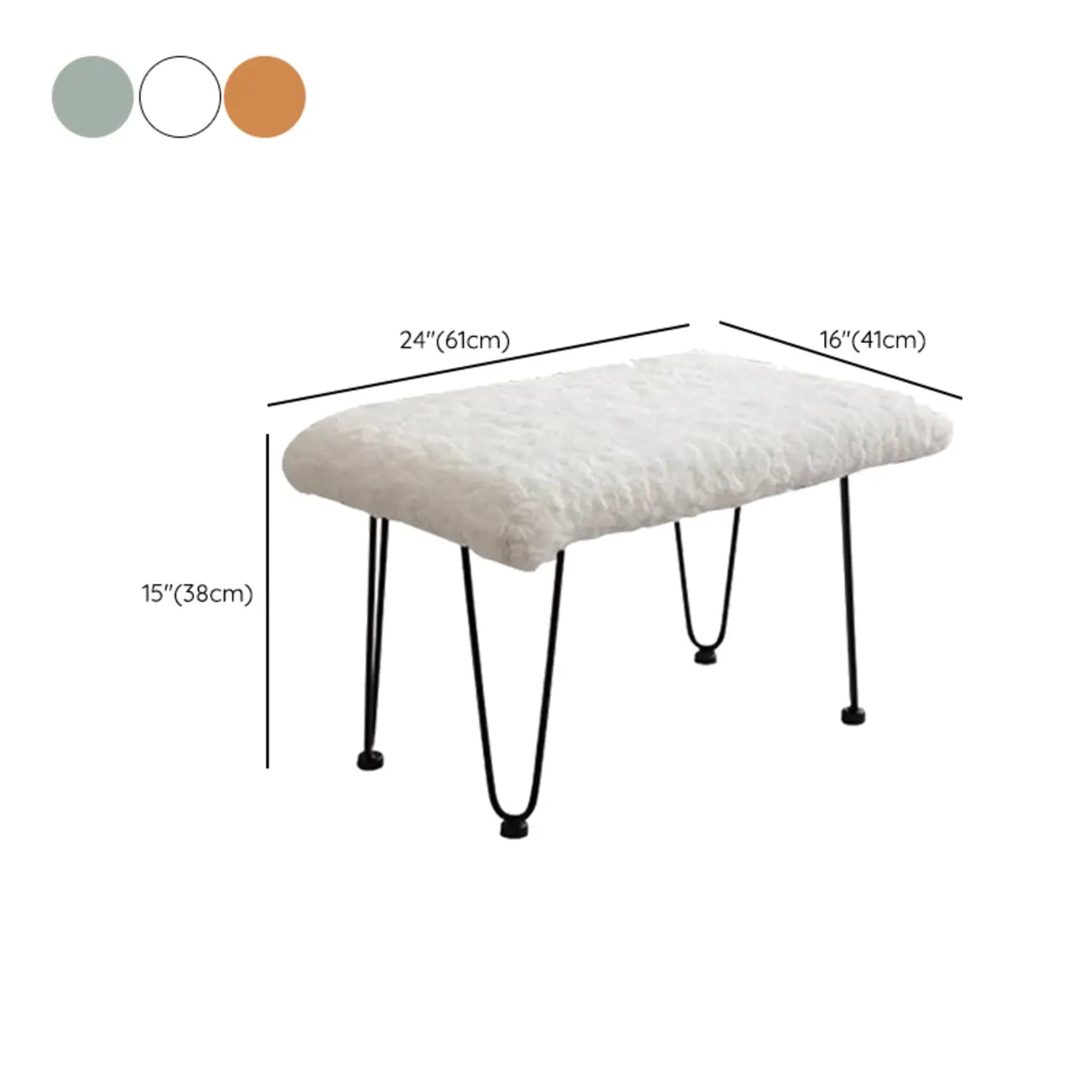 Fauteuil à bascule moderne sans accoudoirs avec repose-pieds