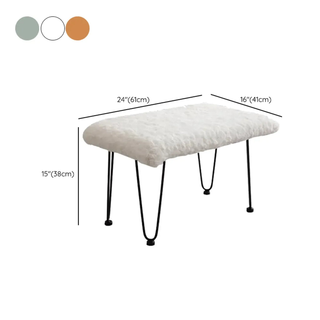 Fauteuil à bascule moderne sans accoudoirs avec repose-pieds