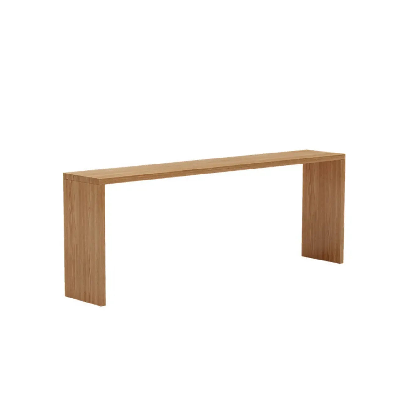 Table de bar minimaliste en bois massif, hauteur 72 pouces, pour 8 personnes