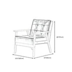 Fauteuil d'appoint moderne en cuir capitonné avec structure en bois