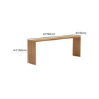 Table de bar minimaliste en bois massif, hauteur 72 pouces, pour 8 personnes