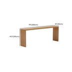 Table de bar minimaliste en bois massif, hauteur 72 pouces, pour 8 personnes