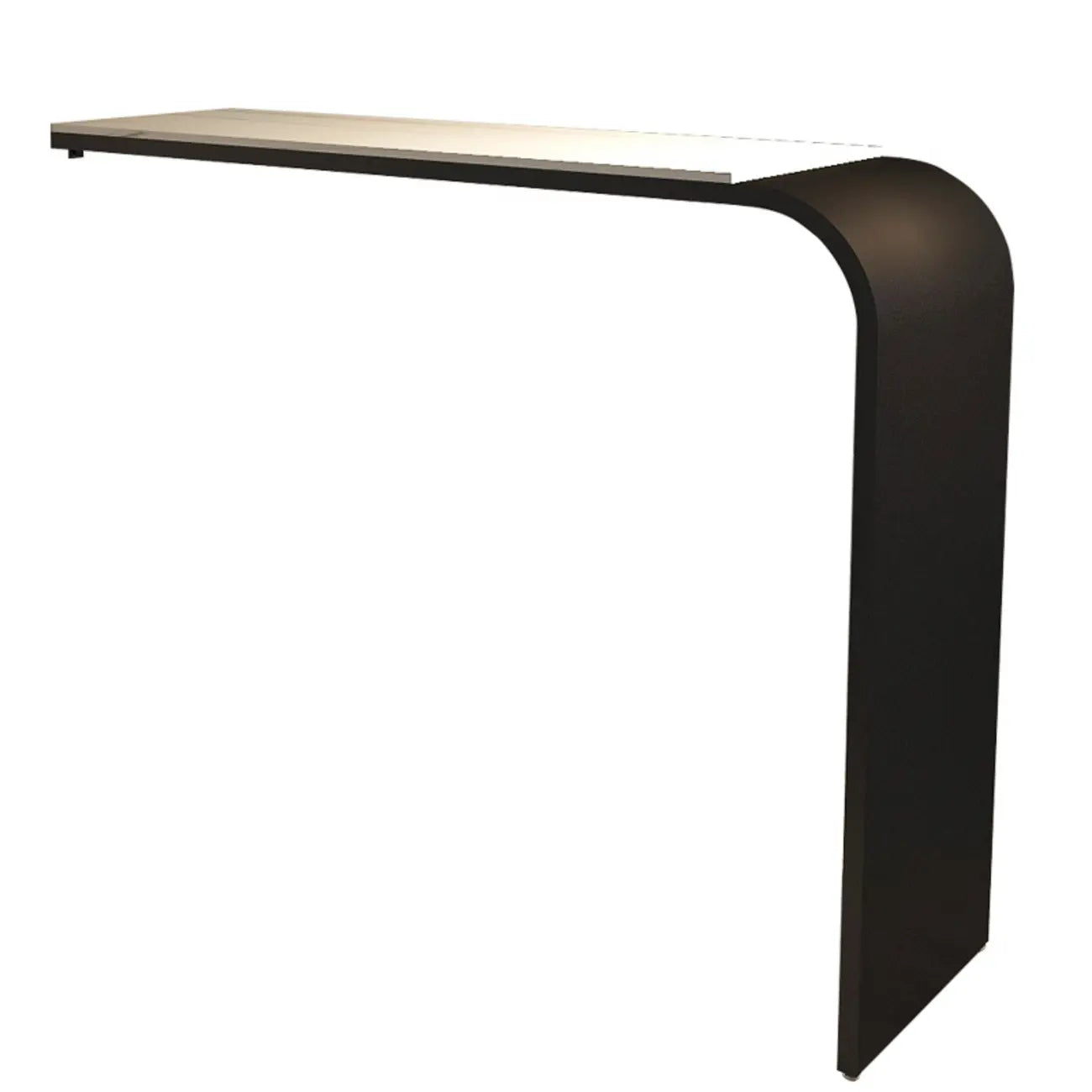 Table de bar minimaliste et élégante en métal blanc pour une maison moderne