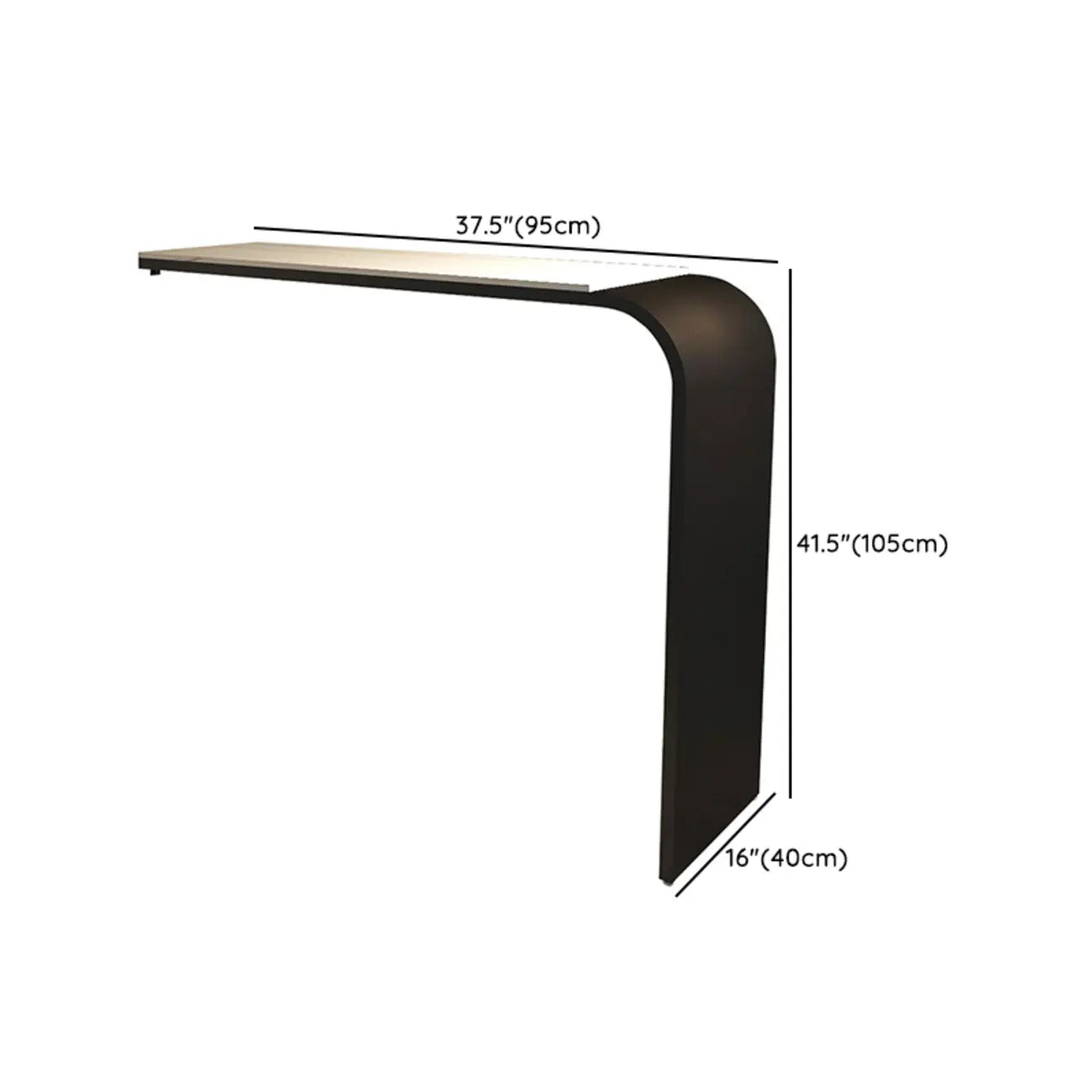 Table de bar minimaliste et élégante en métal blanc pour une maison moderne