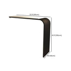 Table de bar minimaliste et élégante en métal blanc pour une maison moderne
