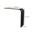Table de bar minimaliste et élégante en métal blanc pour une maison moderne