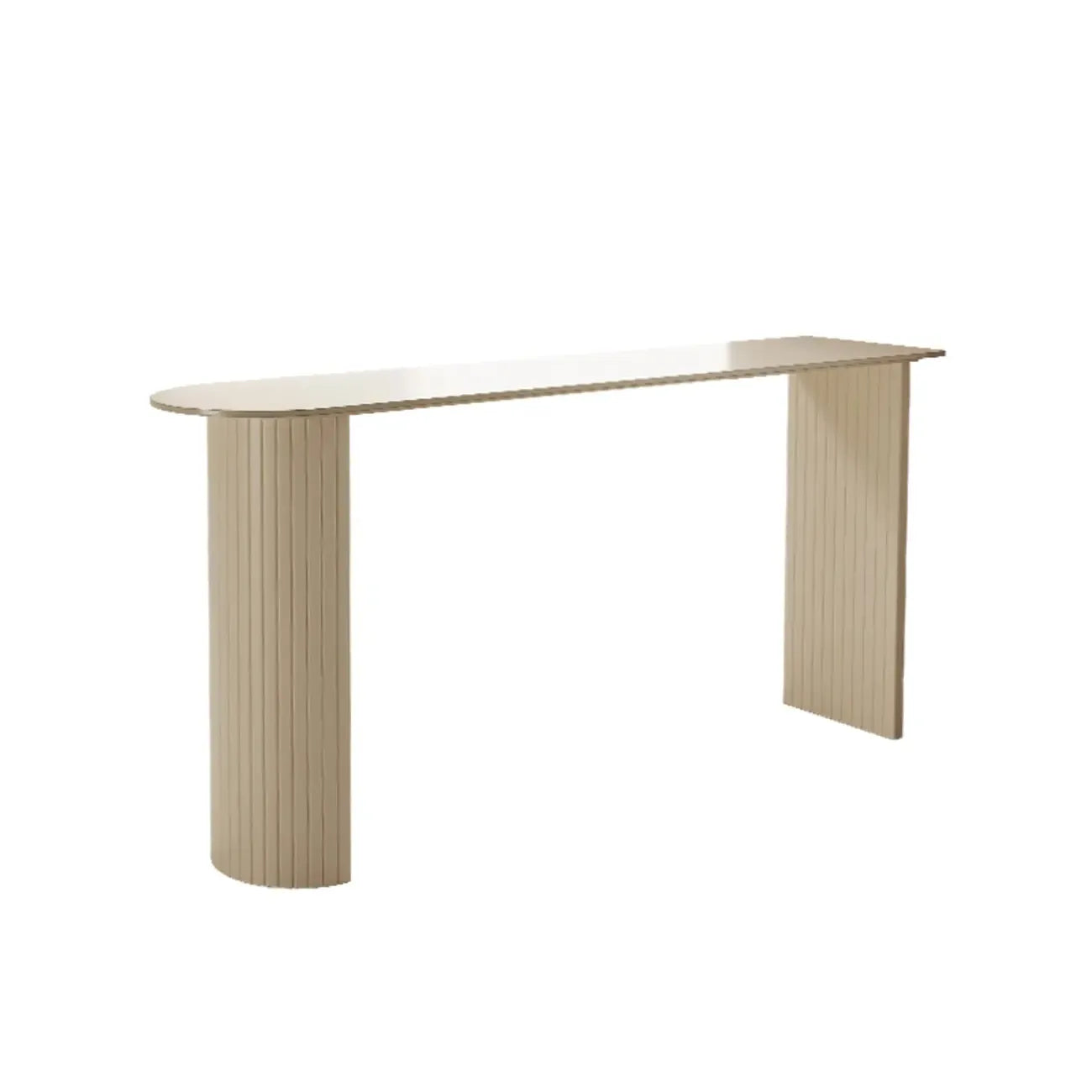 Ensemble de table de bar minimaliste en marbre blanc étroit