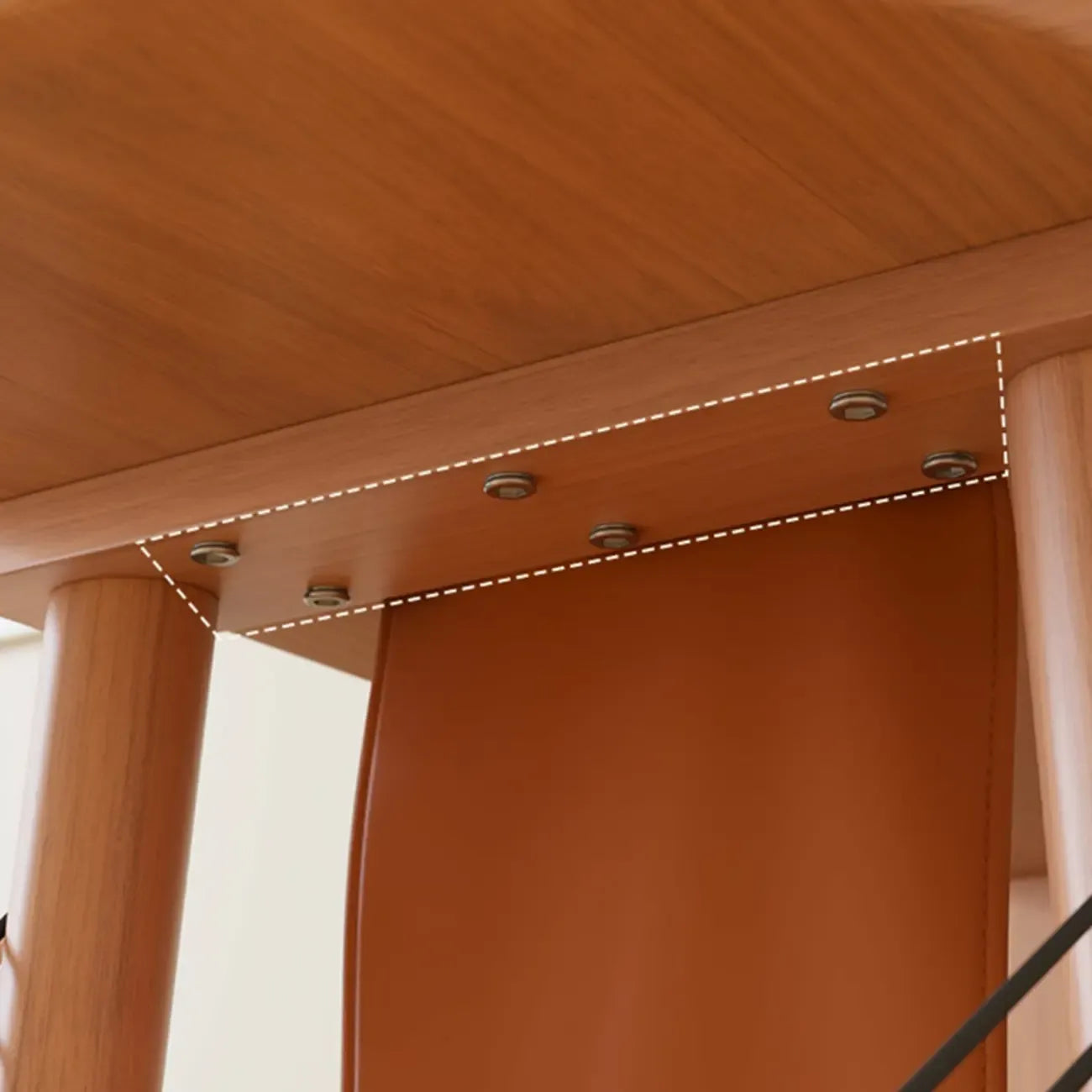 Table de bar moderne en bois de 122 cm avec tiroir de rangement