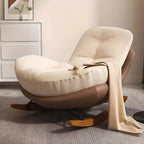 Fauteuil à bascule rembourré moderne pour salons élégants