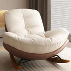Fauteuil à bascule rembourré moderne pour salons élégants