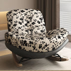 Fauteuil à bascule rembourré moderne pour salons élégants