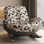 Fauteuil à bascule rembourré moderne pour salons élégants