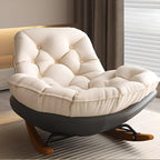 Fauteuil à bascule rembourré moderne pour salons élégants