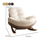 Fauteuil à bascule rembourré moderne pour salons élégants