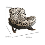 Fauteuil à bascule rembourré moderne pour salons élégants