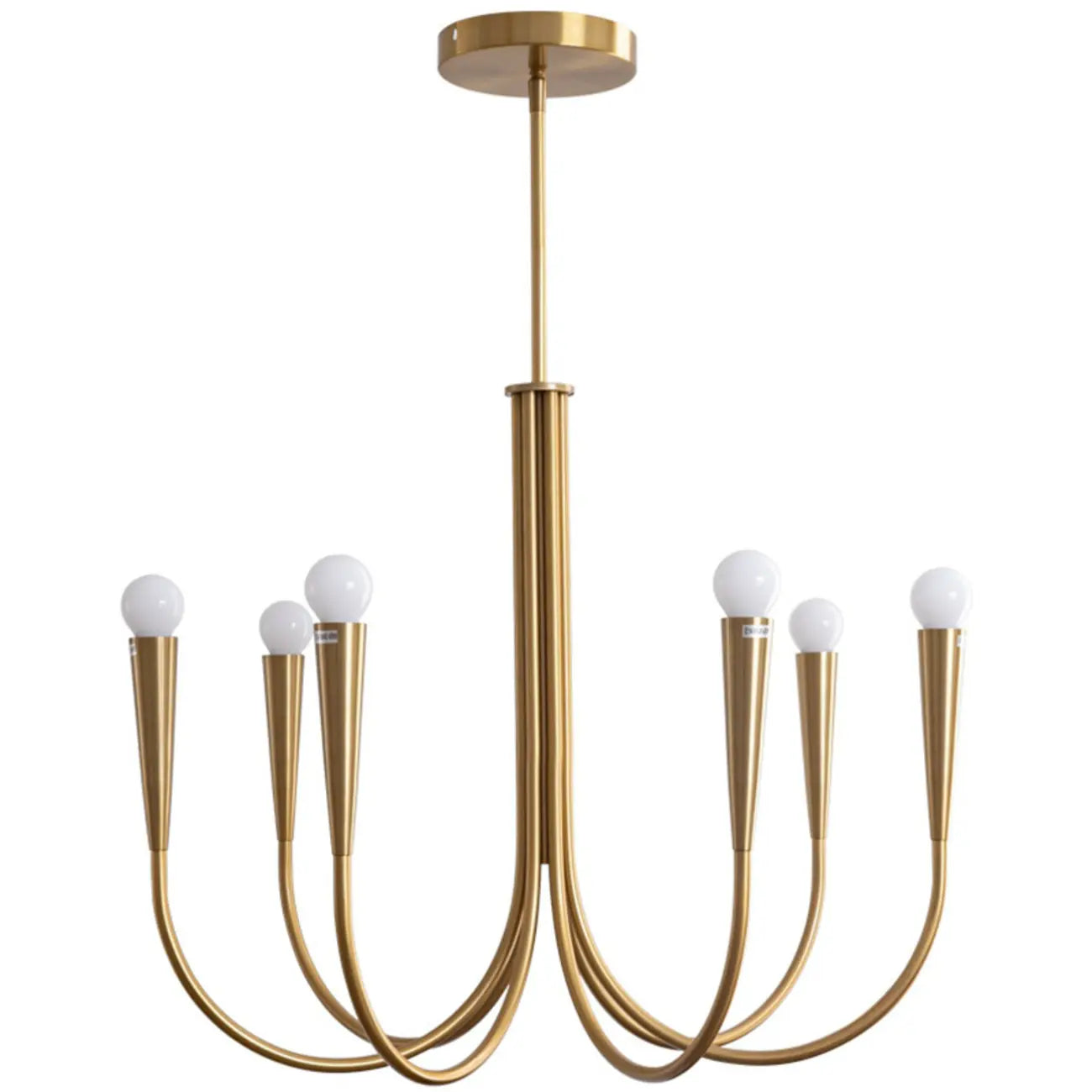 Lustre de plafond à branches de style Mid-Century avec hauteur réglable