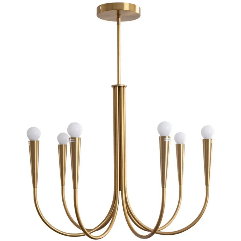 Lustre de plafond à branches de style Mid-Century avec hauteur réglable