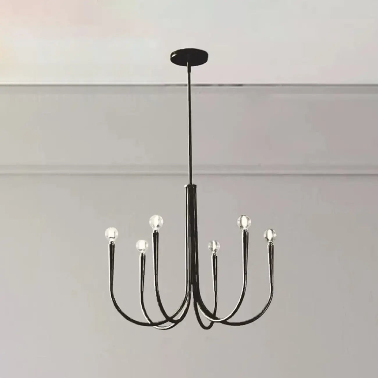 Lustre de plafond à branches de style Mid-Century avec hauteur réglable