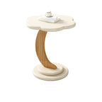 Table basse en bois irrégulière et charmante avec rangement pour salon