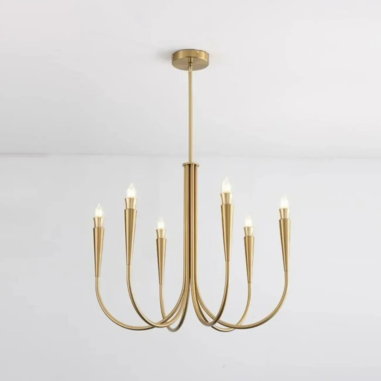 Lustre de plafond à branches de style Mid-Century avec hauteur réglable