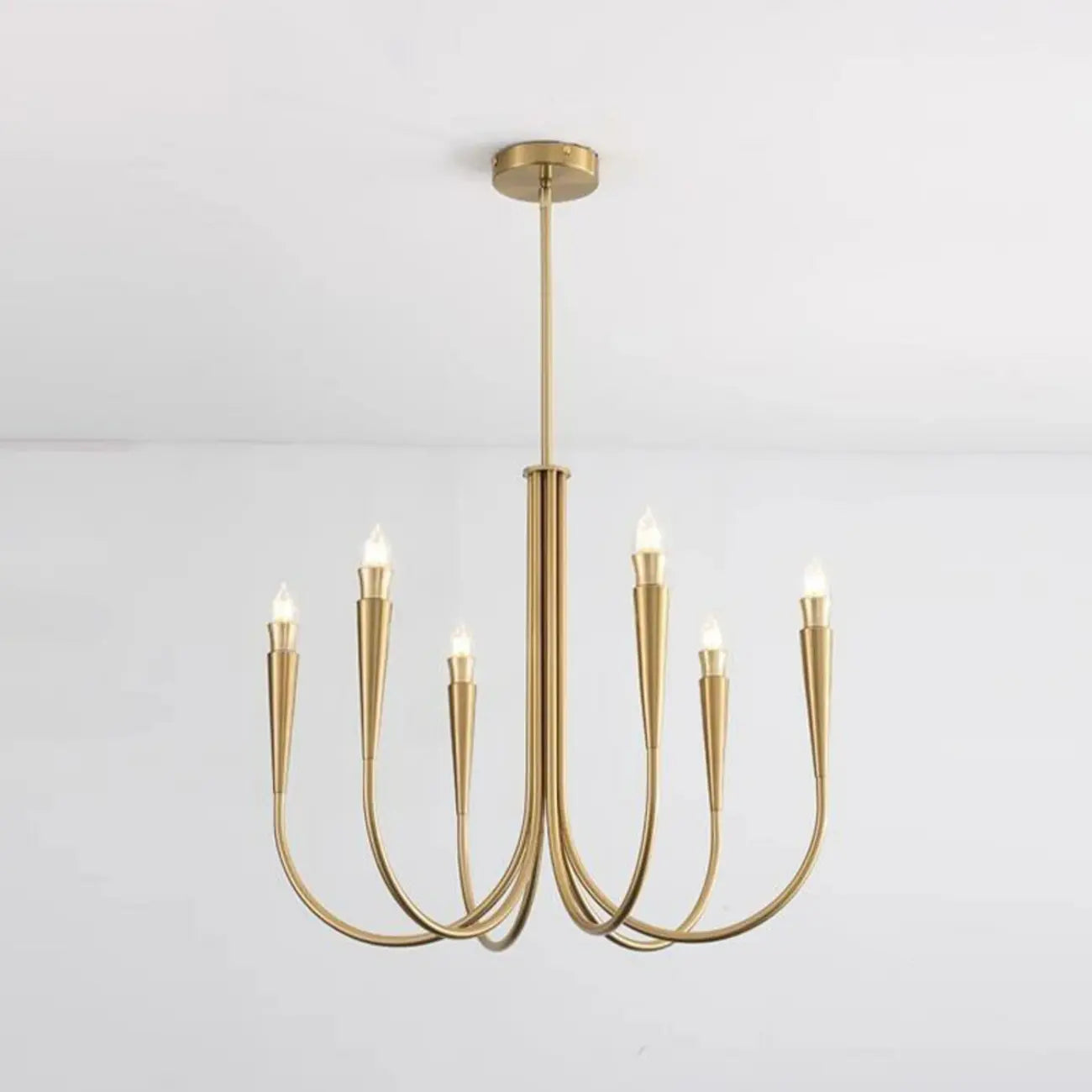 Lustre de plafond à branches de style Mid-Century avec hauteur réglable