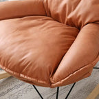 Fauteuil à bascule recouvert de coton avec coussins amovibles