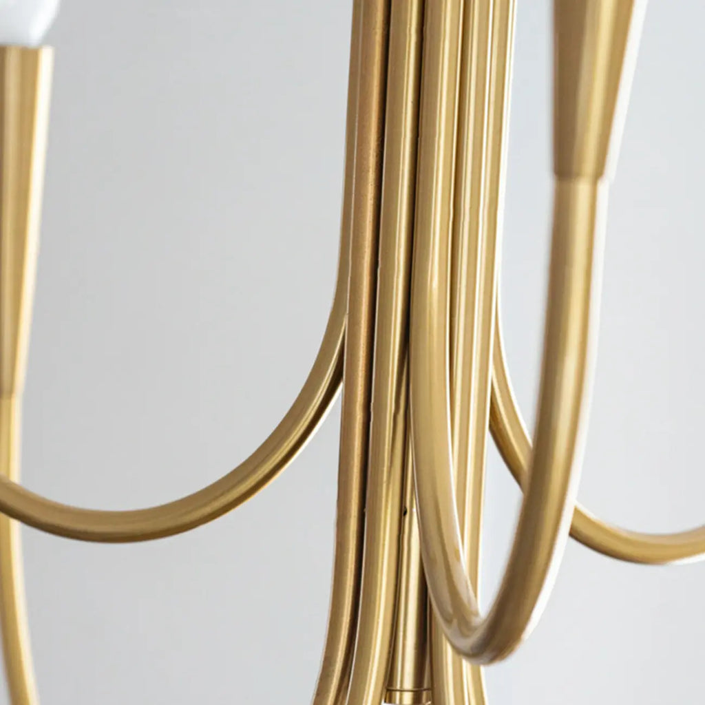 Lustre de plafond à branches de style Mid-Century avec hauteur réglable