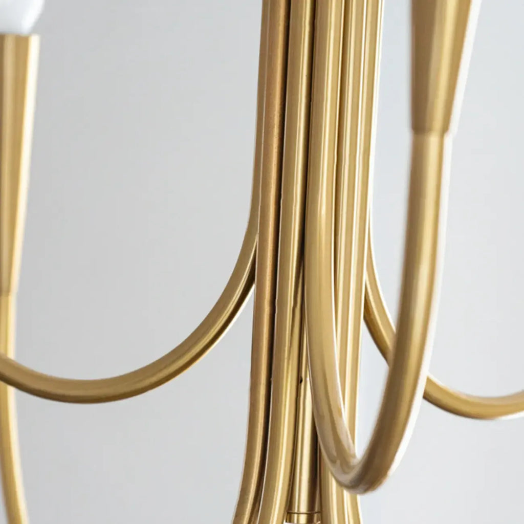 Lustre de plafond à branches de style Mid-Century avec hauteur réglable