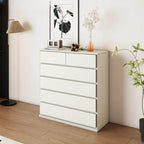 Commode double minimaliste en bois massif avec 10 tiroirs