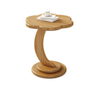 Table basse en bois irrégulière et charmante avec rangement pour salon
