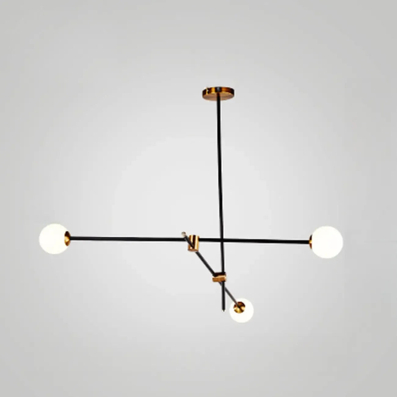 Lampadario Sputnik Industriale Nero a 6 Luci