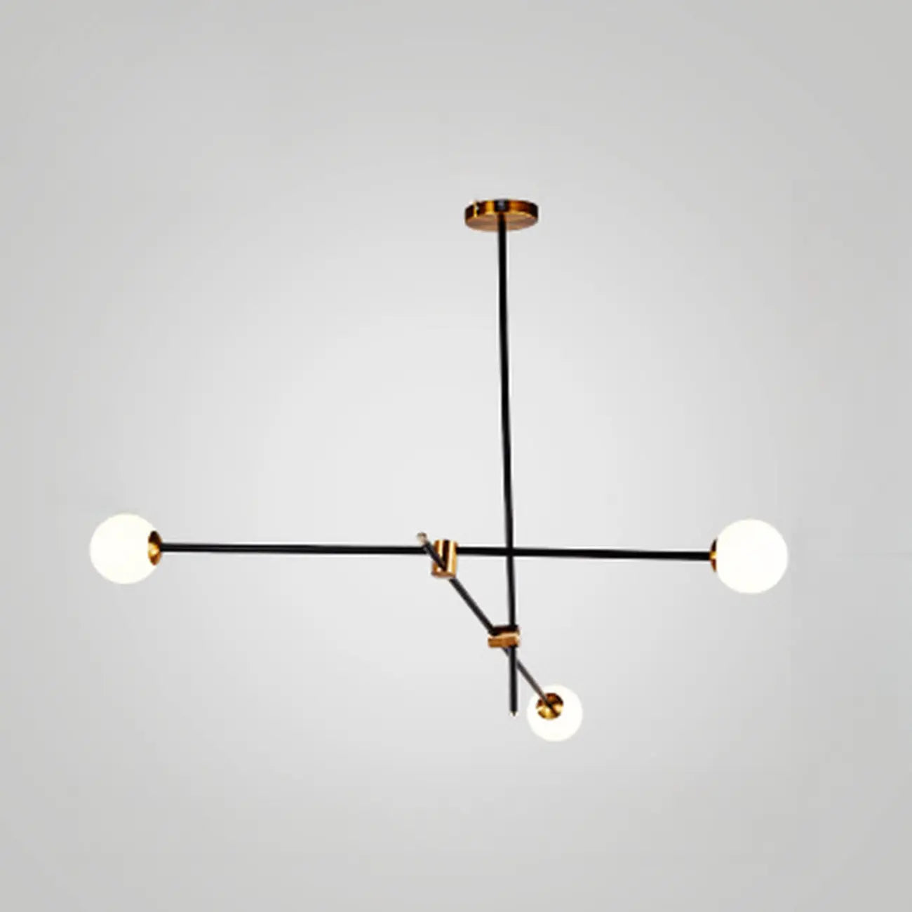 Lampadario Sputnik Industriale Nero a 6 Luci