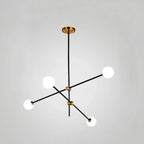 Lampadario Sputnik Industriale Nero a 6 Luci