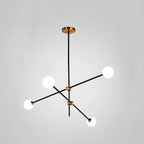 Lampadario Sputnik Industriale Nero a 6 Luci
