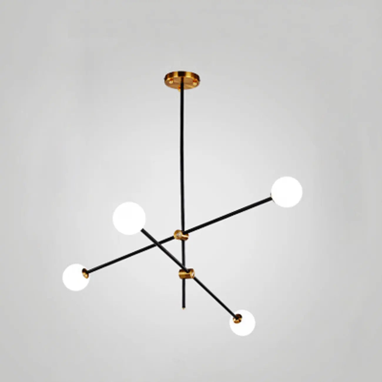 Lampadario Sputnik Industriale Nero a 6 Luci