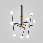 Lampadario Sputnik Industriale Nero a 6 Luci