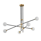 Lampadario Sputnik Industriale Nero a 6 Luci