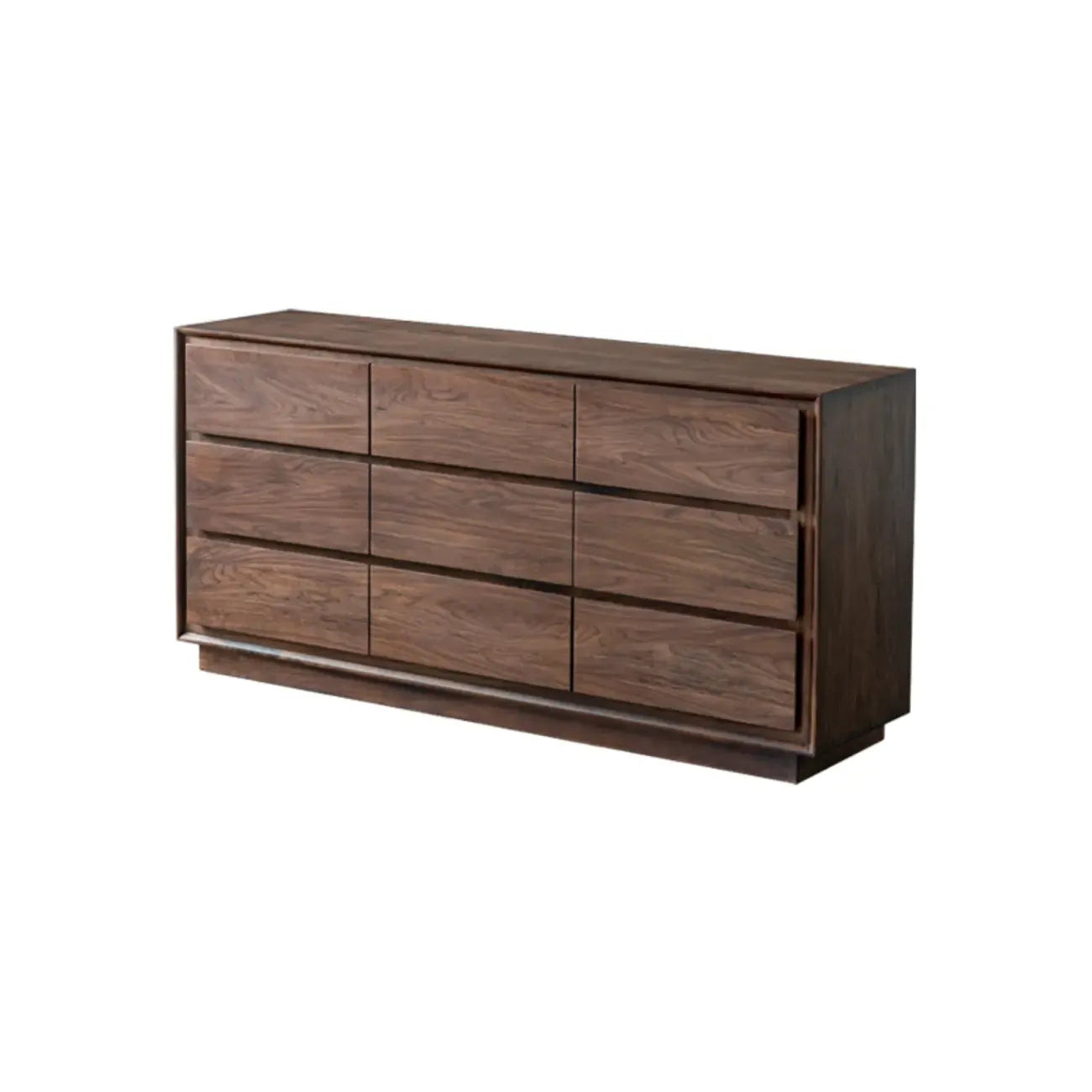 Commode double élégante en bois massif avec 9 tiroirs pour chambre à coucher